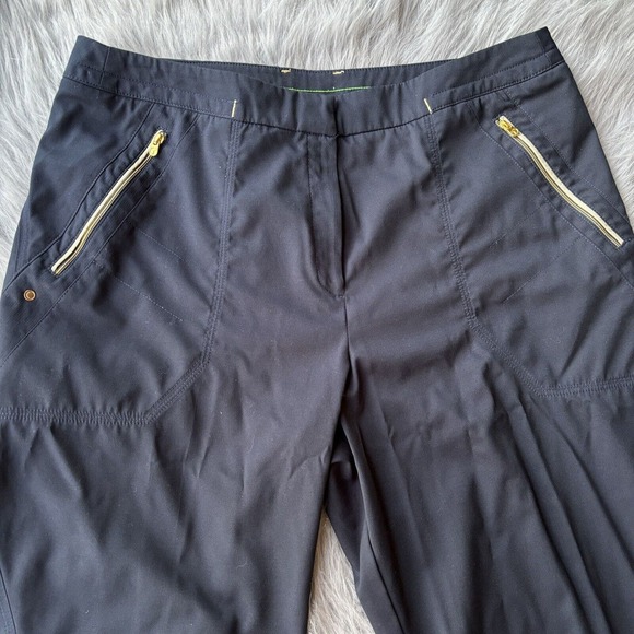 Tail Tech Golf Pants Sz 12 Cropped Dark Navy Blue Athletic Sports Summer Womens - Picture 2 of 11